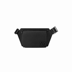 M57081 Black grained calf leather Cowhide leather trim Textile lining Takeoff Sling 1 M57081 Black grained calf leather Cowhide leather trim Textile lining Takeoff Sling