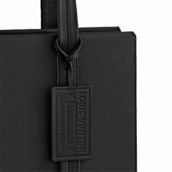 M57308 Black grained calf leather Cowhide leather trim Textile lining Takeoff Tote 5 M57308 Black grained calf leather Cowhide leather trim Textile lining Takeoff Tote - Image 3