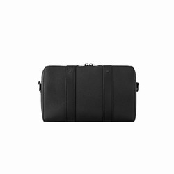 M59255 Black Aerogram grained calf leather Cowhide leather trim Textile lining City Keepall 7 M59255 Black Aerogram grained calf leather Cowhide leather trim Textile lining City Keepall