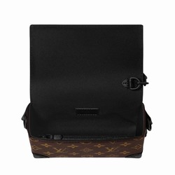 M83613 Monogram Macassar coated canvas Cowhide-leather trim Textile lining Steamer Wearable Wallet 5 M83613 Monogram Macassar coated canvas Cowhide-leather trim Textile lining Steamer Wearable Wallet
