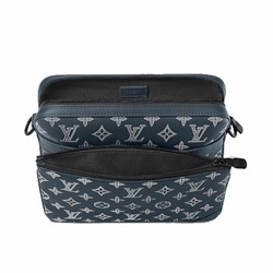 M24753 Ink Blue/White Monogram Shadow calf leather Cowhide leather trim Trio Messenger 5 M24753 Ink Blue/White Monogram Shadow calf leather Cowhide leather trim Trio Messenger