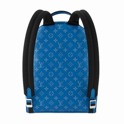 M31026 Agave Blue Taiga cowhide leather and Monogram coated canvas Cowhide leather trim Discovery Backpack 7 M31026 Agave Blue Taiga cowhide leather and Monogram coated canvas Cowhide leather trim Discovery Backpack