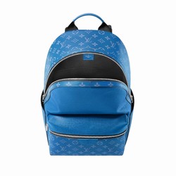 M31026 Agave Blue Taiga cowhide leather and Monogram coated canvas Cowhide leather trim Discovery Backpack 5 M31026 Agave Blue Taiga cowhide leather and Monogram coated canvas Cowhide leather trim Discovery Backpack - Image 3