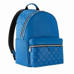 M31026 Agave Blue Taiga cowhide leather and Monogram coated canvas Cowhide leather trim Discovery Backpack 3 M31026 Agave Blue Taiga cowhide leather and Monogram coated canvas Cowhide leather trim Discovery Backpack - Image 2