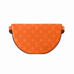 M31029 Tangerine Taiga cowhide leather and Monogram coated canvas Cowhide leather trim LV Moon Crossbody 7 M31029 Tangerine Taiga cowhide leather and Monogram coated canvas Cowhide leather trim LV Moon Crossbody