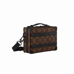 M45935 Monogram Macassar coated canvas Cowhide leather trim Textile lining Handle Soft Trunk 7 M45935 Monogram Macassar coated canvas Cowhide leather trim Textile lining Handle Soft Trunk