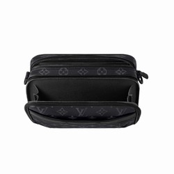 M46955 Monogram Eclipse coated canvas Cowhide-leather trim Textile lining Alpha Messenger 5 M46955 Monogram Eclipse coated canvas Cowhide-leather trim Textile lining Alpha Messenger