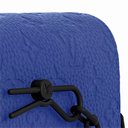 M82571 Racing Blue Embossed Taurillon Monogram cowhide leather Cowhide leather trim Steamer Wearable Wallet 3 M82571 Racing Blue Embossed Taurillon Monogram cowhide leather Cowhide leather trim Steamer Wearable Wallet - Image 2