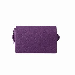 M83051 Purple Night Taurillon Monogram embossed cowhide leather Cowhidex leather trim Steamer Wearable Wallet 7 M83051 Purple Night Taurillon Monogram embossed cowhide leather Cowhidex leather trim Steamer Wearable Wallet