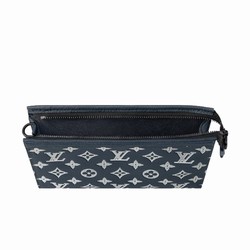 M83384 Ink Blue White Monogram Shadow calfskin leather Cowhide leather trim Gaston Wearable Wallet 5 M83384 Ink Blue White Monogram Shadow calfskin leather Cowhide leather trim Gaston Wearable Wallet - Image 3