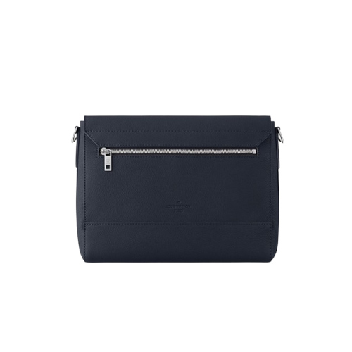 M11599 Ink Blue LV Aerogram cowhide leathM11599 Ink Blue LV Aerogram cowhide leather Cowhide-leather trim Textile lining Takeoff Messenger MM 5 M11599 Ink Blue LV Aerogram cowhide leathM11599 Ink Blue LV Aerogram cowhide leather Cowhide-leather trim Textile lining Takeoff Messenger MM - Image 3
