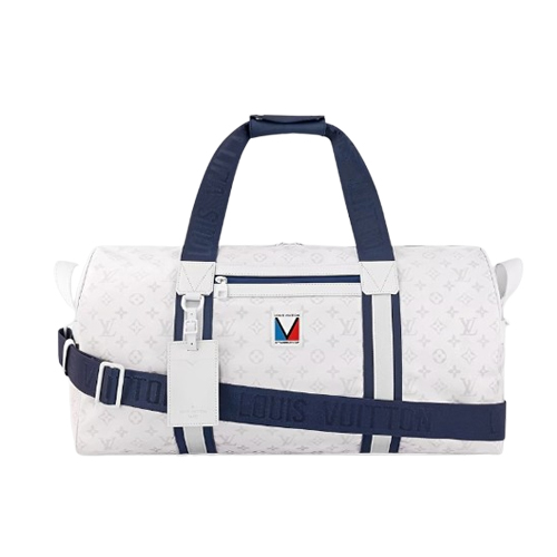 M11687 White Monogram Storm coated canvas Cowhide-leather trim Textile lining New Keepall Sport 1 M11687 White Monogram Storm coated canvas Cowhide-leather trim Textile lining New Keepall Sport