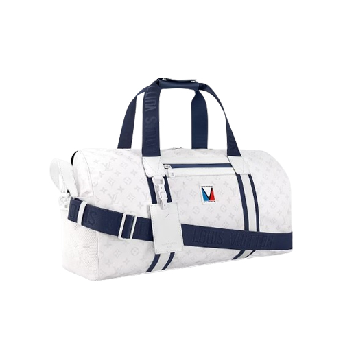 M11687 White Monogram Storm coated canvas Cowhide-leather trim Textile lining New Keepall Sport 3 M11687 White Monogram Storm coated canvas Cowhide-leather trim Textile lining New Keepall Sport - Image 2
