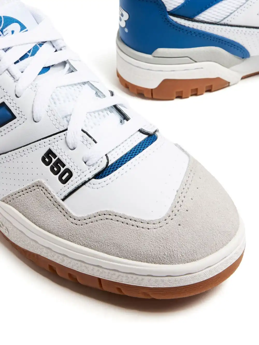 New Balance 550 colour-block leather sneakers 