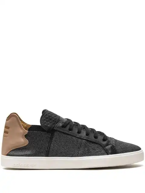 adidas x Pharrell Williams Vulc Lace-Up "Core Black Granite Chalk White" sneakers 