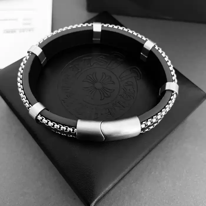 Chrome He@rts Bracelet