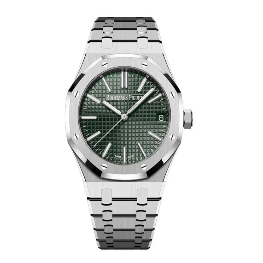 Audemars Piguet Royal Oak 15510ST “Green Dial”  Clone Edition FlexibleFit 42