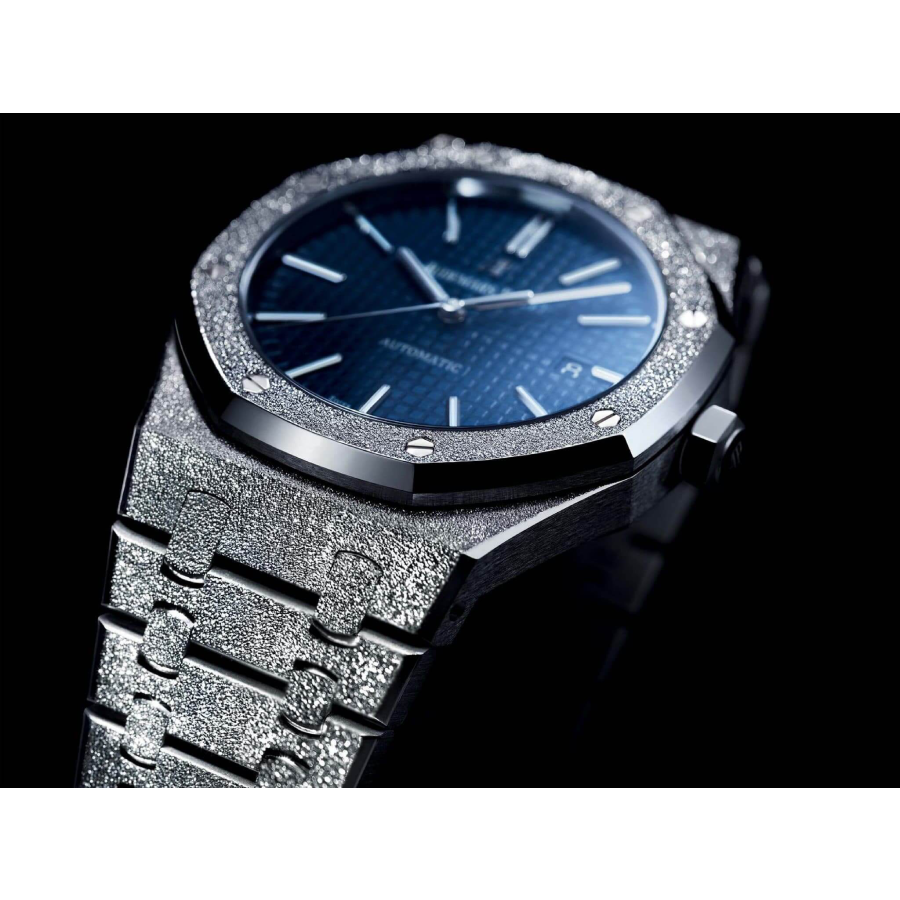 Reptime Trendsetting Audemars Piguet Royal Oak 67653BC.GG.1263BC.02 “Frosted” Blue Dial Collector’s Clone 1: 53