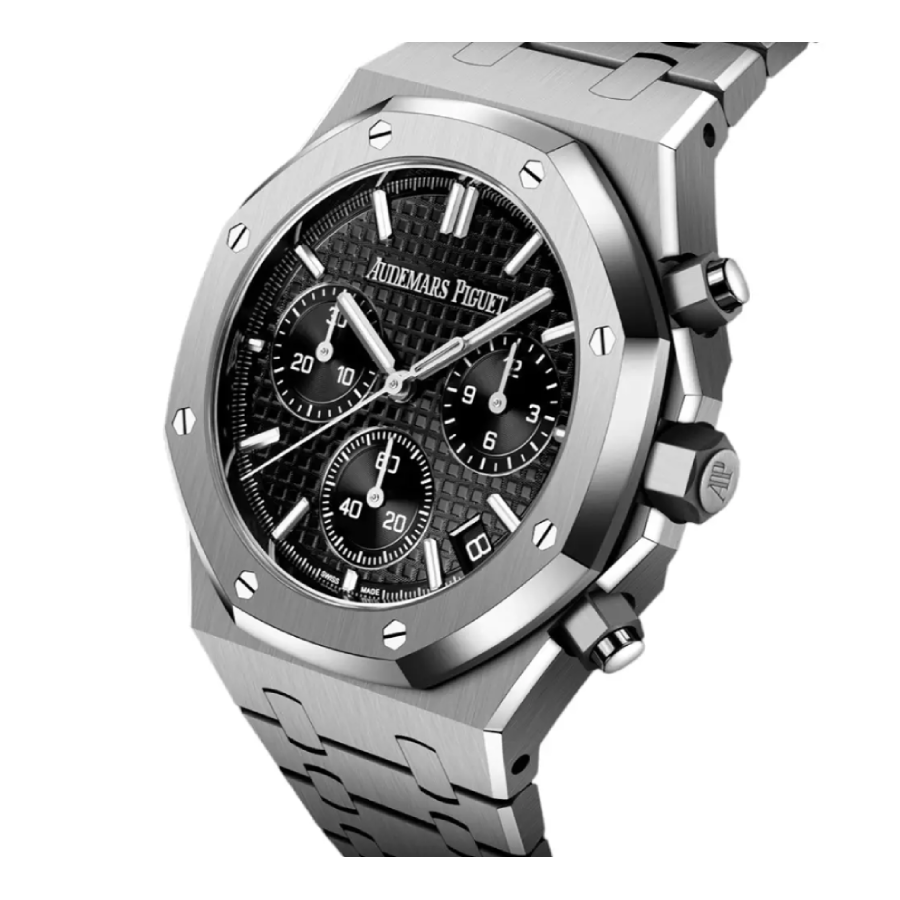 Reptime Sleek Audemars Piguet Royal Oak Chronograph 26240ST “Steel Black Dial” 56