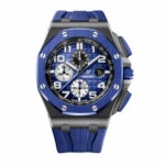 Reptime NewStyle Audemars Piguet Royal Oak Offshore Chronograph 26405CE.OO.A002CA.01 “Black & Blue” Near  Replica 132