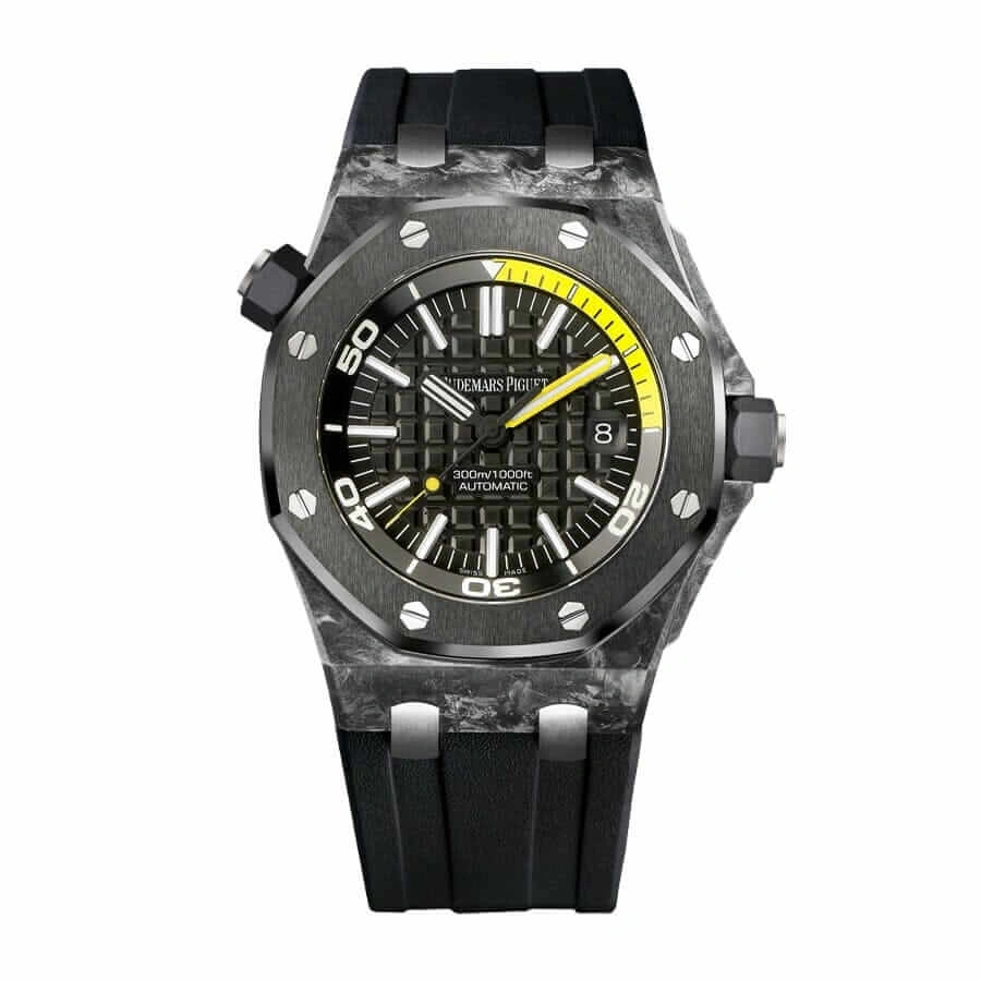 Vibrant Audemars Piguet Royal Oak Offshore Diver 15706AU “Forged Carbon” Perfect Clone Edition 137