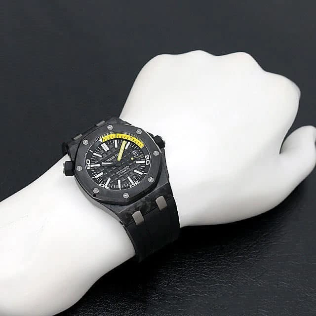 Reptime Vibrant Audemars Piguet Royal Oak Offshore Diver 15706AU “Forged Carbon” Perfect Clone Edition 137