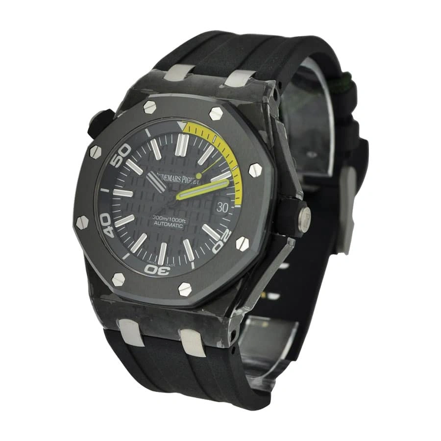 Reptime Vibrant Audemars Piguet Royal Oak Offshore Diver 15706AU “Forged Carbon” Perfect Clone Edition 137