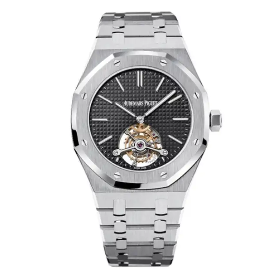 Reptime Affordable Audemars Piguet Royal Oak Tourbillon 26512ST “Black Dial” High Fidelity Replica 148
