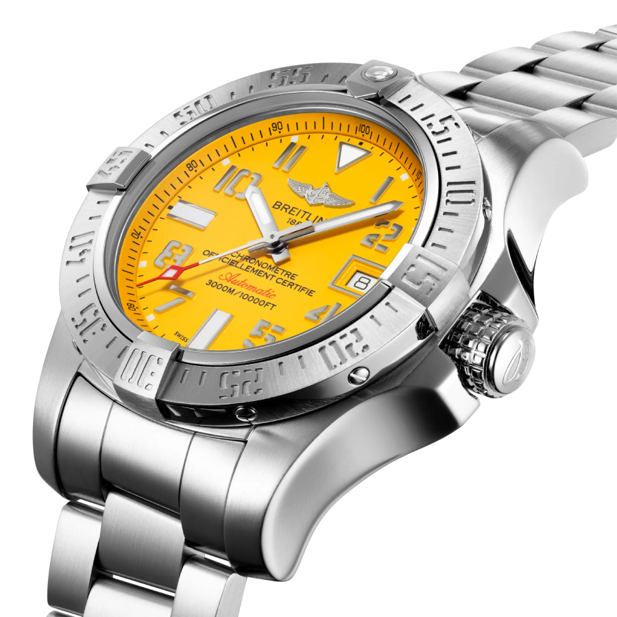 Reptime ZeroBulk Breitling Avenger II Seawolf A17331 “Yellow Dial” Perfect Clone Edition 163