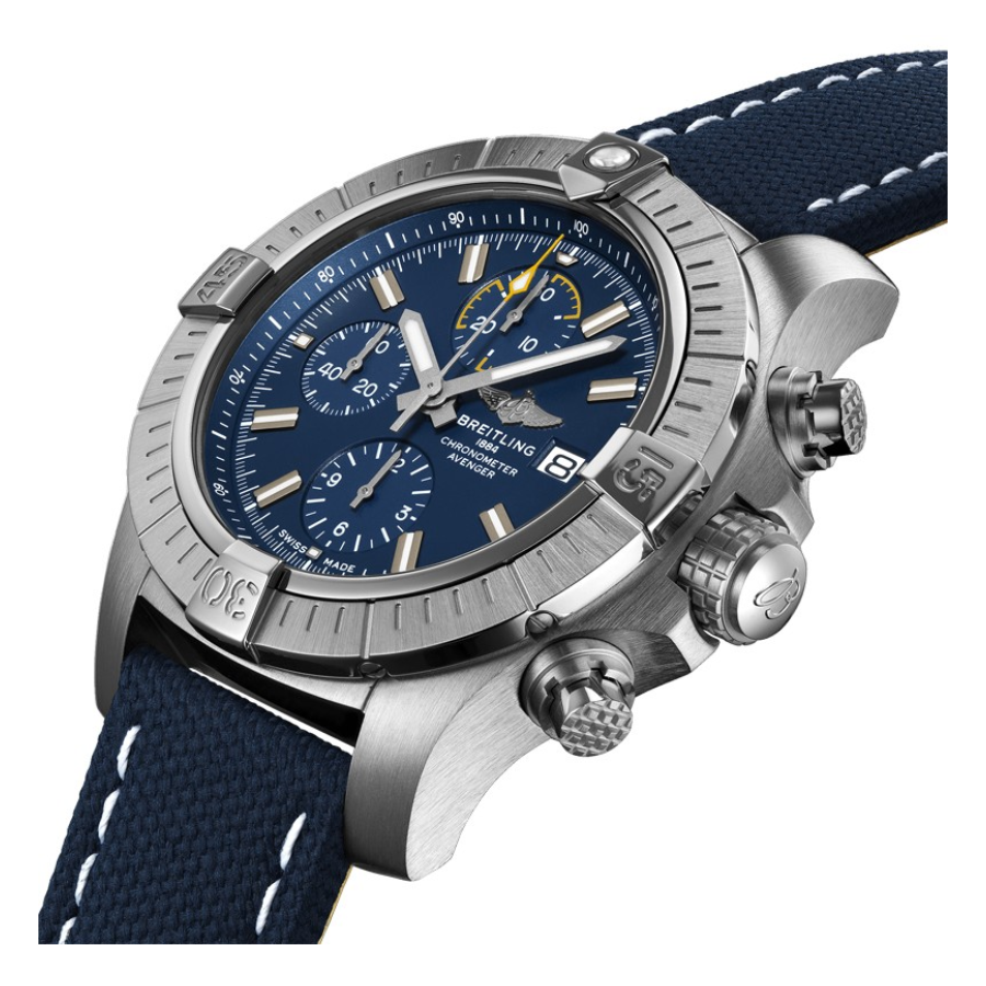 Reptime Breitling Chronomat A13385101C1X2 “Blue Dial Chronograph”  Duplicate SmoothTexture 168