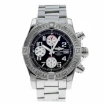 Reptime Breitling Super Avenger II A13370 “Black Dial”  Duplicate Edition Neat 170