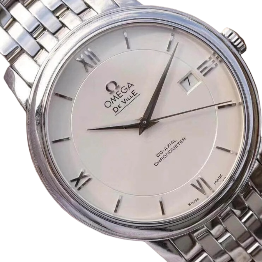 Reptime Reliable Omega De Ville Prestige White Dial 424.10.37.20.02.001 Precision Clone 265