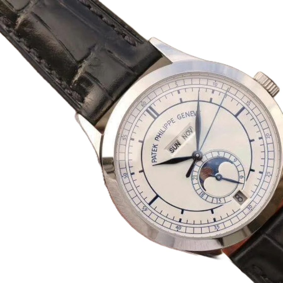 Reptime Patek Philippe Complications 5396G-001 “White Gold Silvery Dial” Ultra Clone 1: Original 372