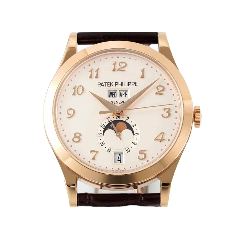 Reptime Patek Philippe Complications 5396R-012 “Rose Gold Silvery Dial”  Replica 1: Stretchable 376