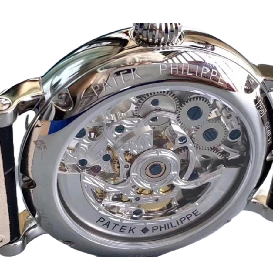 Reptime WaterResistant Patek Philippe Grand Complications P83000 Tourbillon Silver Dial Perfect Clone Quality 374