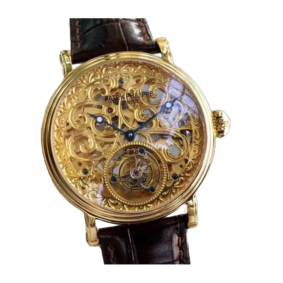 Reptime Patek Philippe Grand Complications P83000 Tourbillon Yellow Gold  Duplicate Snug 384