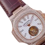 Reptime Patek Philippe Nautilus 5711 Tourbillon “Jumbo” Rose Gold Top Grade Clone 1: EasyCare 393