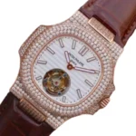 Reptime Patek Philippe Nautilus 5711 Tourbillon “Jumbo” Rose Gold Top Grade Clone 1: EasyCare 393
