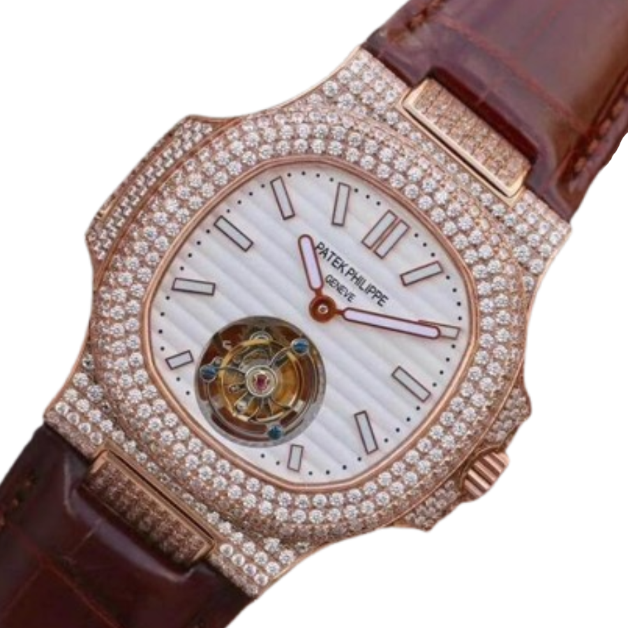 Reptime Patek Philippe Nautilus 5711 Tourbillon “Jumbo” Rose Gold Top Grade Clone 1: EasyCare 393