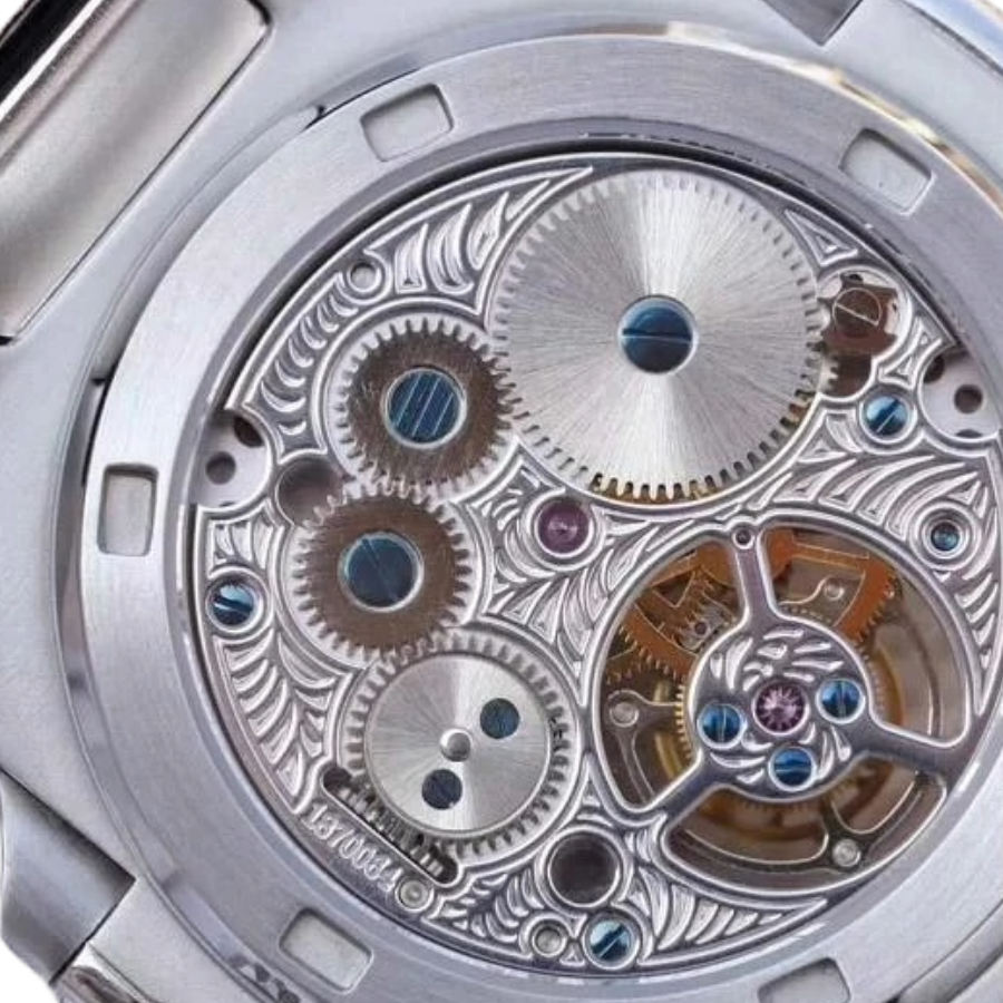 Reptime Patek Philippe Nautilus 5711 Tourbillon “Jumbo” White Dial Near  Replica OdorResistant 390