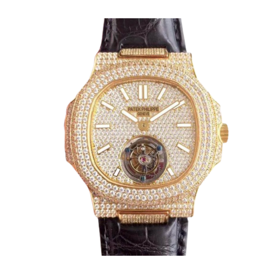 Patek Philippe Nautilus 5711 Tourbillon “Jumbo” Yellow Gold Dial Signature Replica 1: Durable 397