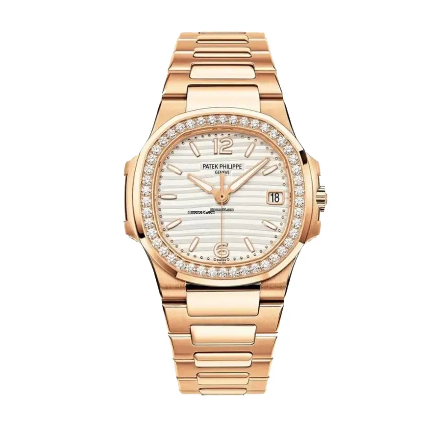 MoistureWicking Patek Philippe Nautilus 7118 1200R-001 “Rose Gold Diamond Bezel” Luxury Clone Quality 1045