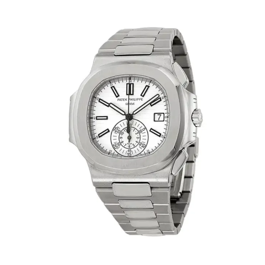 Reptime Patek Philippe Nautilus Chronograph 5980 1A-019 “White Dial” Precision Clone Supportive 428