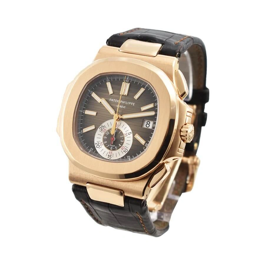 Reptime Patek Philippe Nautilus Chronograph Flyback 5980R-001 “Rose Gold”  Super Clone Original 434