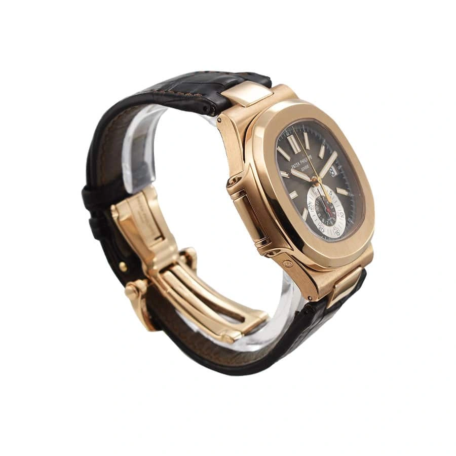 Reptime Patek Philippe Nautilus Chronograph Flyback 5980R-001 “Rose Gold”  Super Clone Original 434