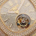 Reptime Snug Patek Philippe Nautilus Tourbillon Yellow Gold 5711 Authentic Copy 1: 436