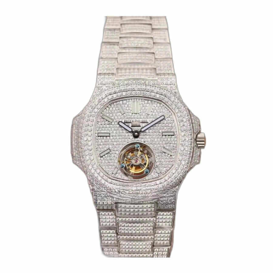 Reptime Patek Philippe Sky Moon Tourbillon 6002R “Diamond Bezel”  Copy 1: Bold 438