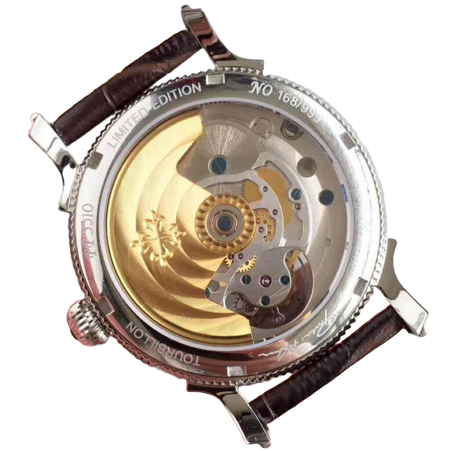 Reptime Casual Patek Philippe Tourbillon Moonphase Black Dial Elite Clone Edition 440