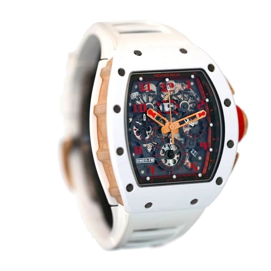 Reptime MultiPurpose Richard Mille RM 011 White Demon Chronograph Ultimate Clone Quality 448