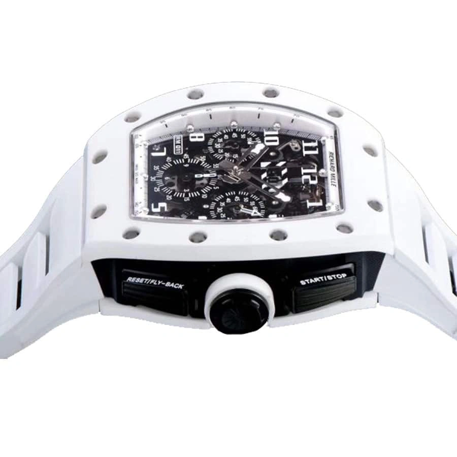 Reptime Vibrant Richard Mille RM 011 “White Ghost” Chronograph Precision Replica Edition 451